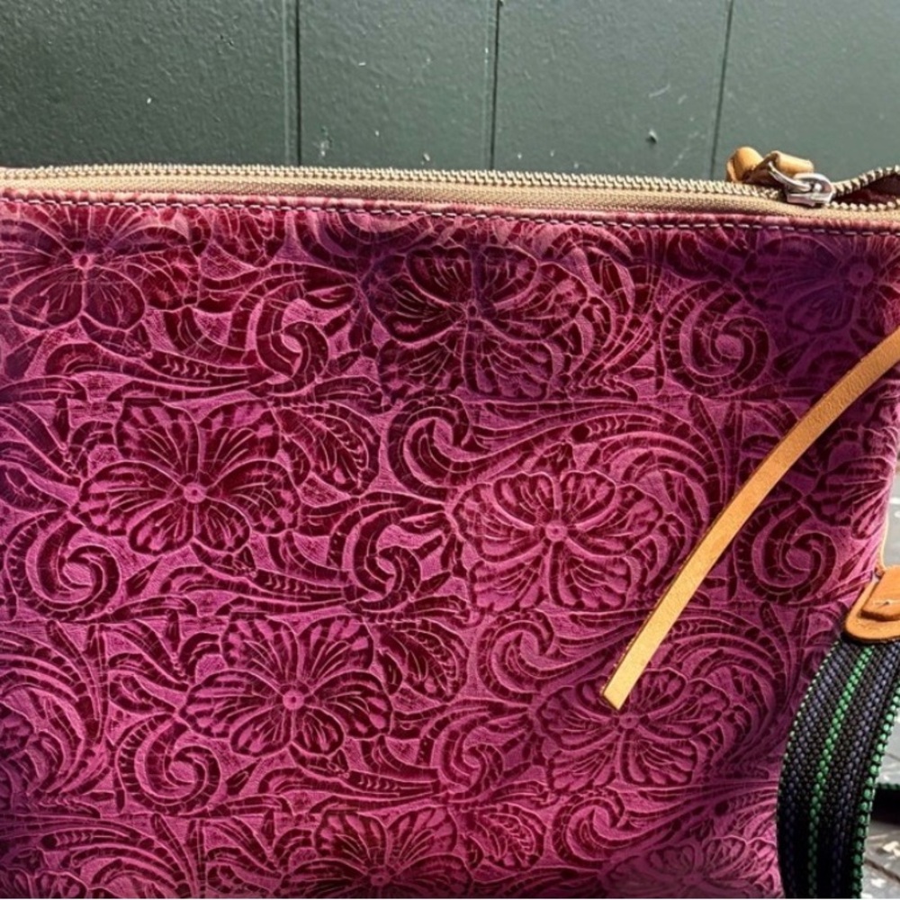 Consuela Tooled Leather Mena Downtown Crossbody